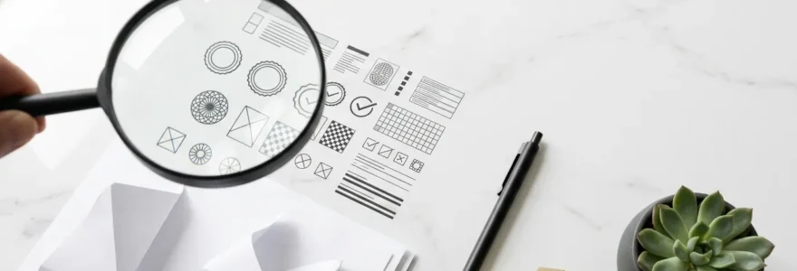 Analyse de documents de certification CPF avec loupe sur un bureau professionnel